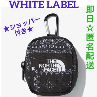 ザノースフェイス(THE NORTH FACE)のノースフェイス ミニポーチ バンダナ柄 ブラック 匿名配送(コインケース/小銭入れ)