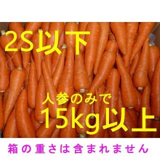 限定1：徳島産　ミニサイズ（2S以下）人参「彩誉」15kg以上　ハウス栽培(野菜)