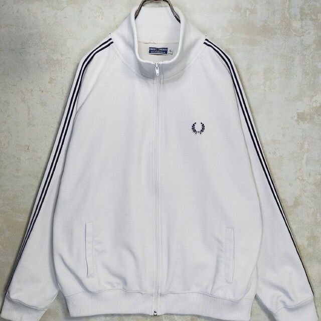 【fred perry】フレッドペリー　トラックジャケット　ジャージ　ホワイト