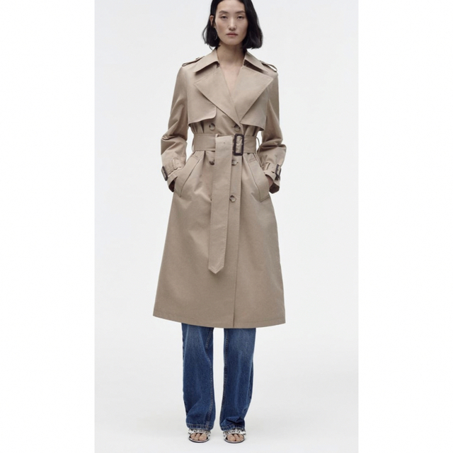 新品 ZARA タブフィットトレンチコート Mサイズ | フリマアプリ ラクマ