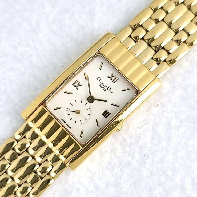 ☆【美品稼働品】Dior ディオール ゴールド スモセコ ローマ