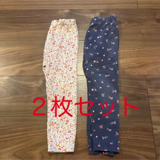 ユニクロ(UNIQLO)のユニクロ　小花柄レギンスパンツ　2枚セット(パンツ/スパッツ)