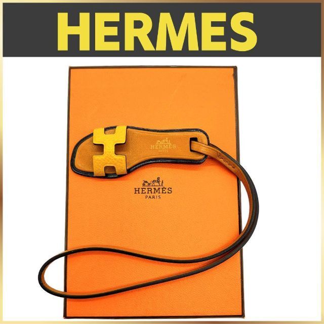 【極美品】エルメス HERMES オラン ナノ レザー チャーム　レディースファッション小物