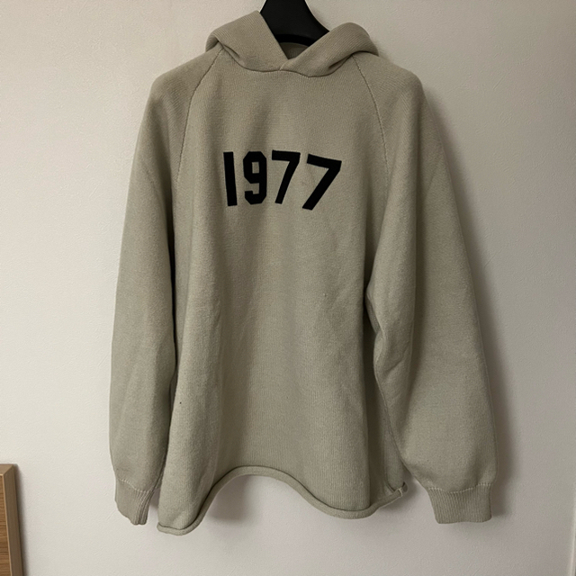 essentials knit hoodie