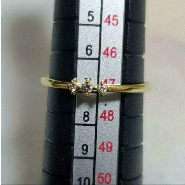 ete(エテ)のchi様 専用♪ete K18YG ダイヤモンドリング 0.03ct レディースのアクセサリー(リング(指輪))の商品写真