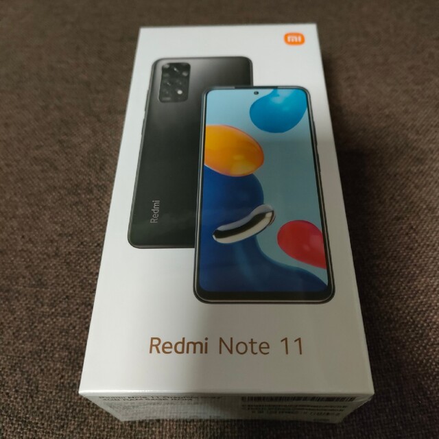 4GBROM【新品未使用】xiaomi redmi note 11 SIMフリー　グレー