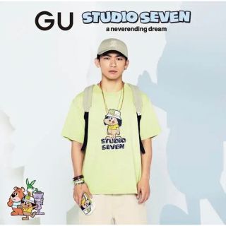 ジーユー(GU)のGU × STUDIOSEVEN tキャラクター プリントシャツ(Tシャツ(半袖/袖なし))