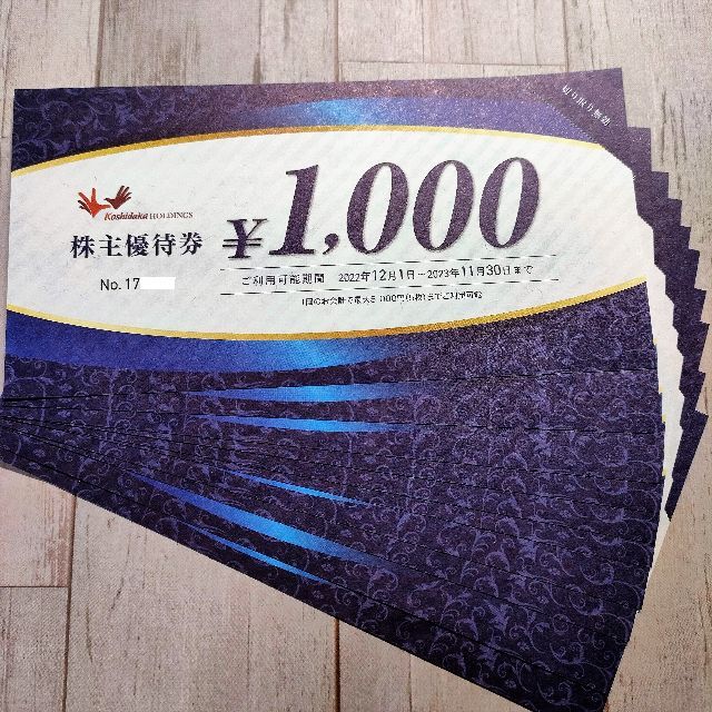 コシダカ　まねきねこ　株主優待　10000円分