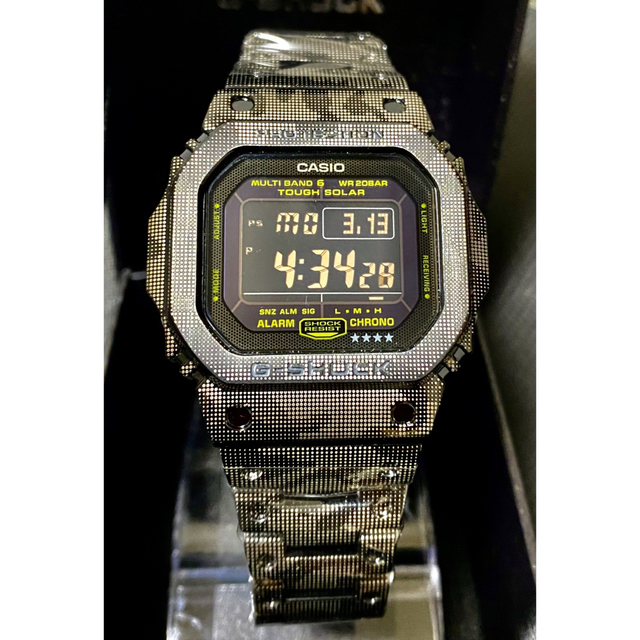 G-SHOCK(ジーショック)の【反転液晶】gw-m5610 フルメタルカスタム　ブラック迷彩　カモフラ メンズの時計(腕時計(デジタル))の商品写真