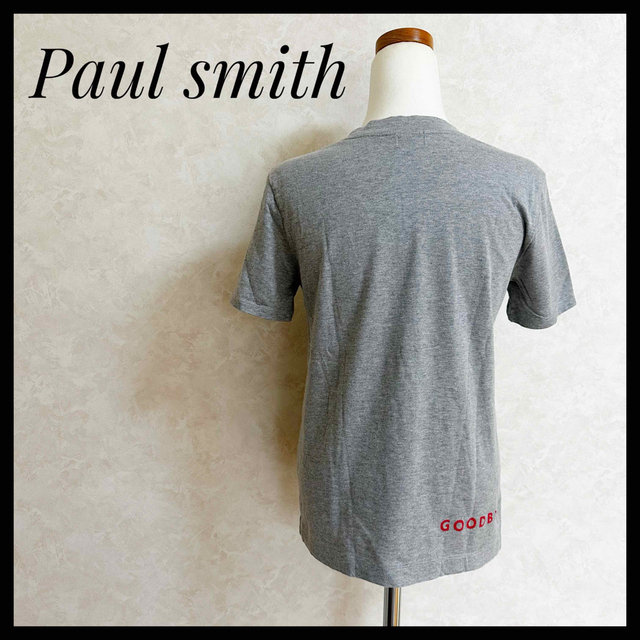 Paul Smith(ポールスミス)の希少  ポールスミス 展 限定 HELLO Tシャツ　グレー　S レディースのトップス(Tシャツ(半袖/袖なし))の商品写真