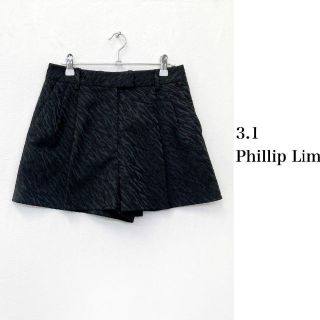 スリーワンフィリップリム(3.1 Phillip Lim)の3.1 Phillip Lim　ショートパンツ　キュロットパンツ　黒　総柄(キュロット)