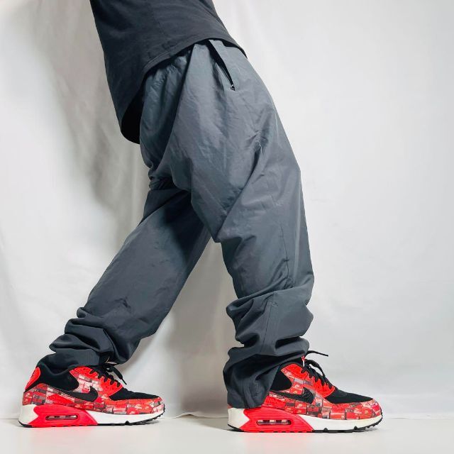 NIKE - 【Nike】00sナイキオレンジナイロンパンツ 古着ストリートXL