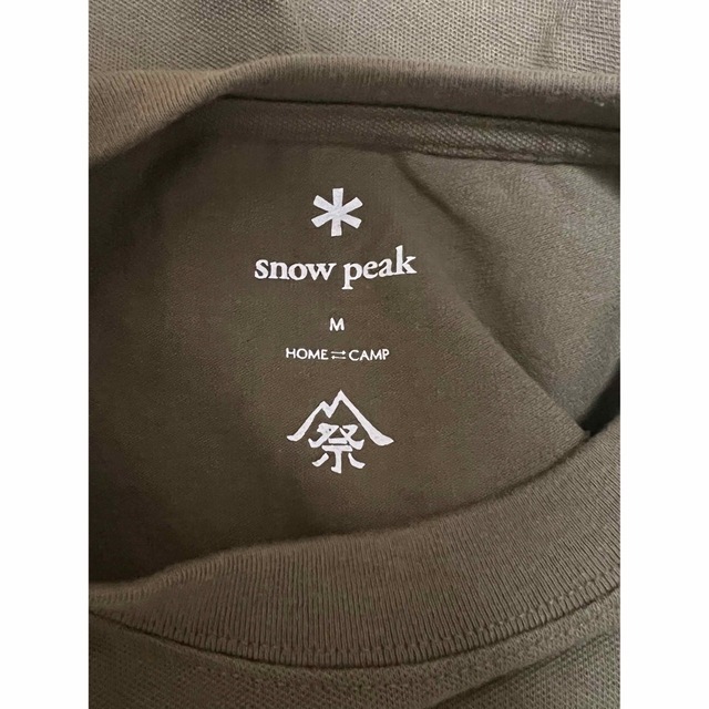 Snow Peak(スノーピーク)のsnow peak  雪峰祭限定 半袖Tシャツ アメニティードーム Mサイズ メンズのトップス(Tシャツ/カットソー(半袖/袖なし))の商品写真