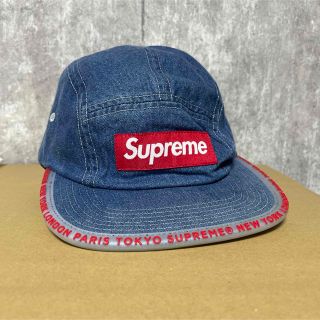 シュプリーム(Supreme)の美品！シュプリーム Worldwide Visor キャップ(キャップ)