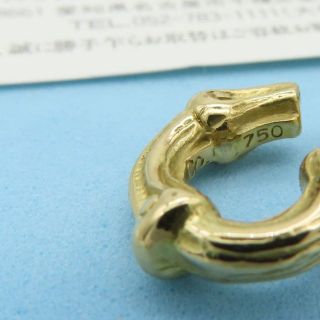 ヴィンテージ ティファニー ゴールド バンブー フープ ピアス AA264 ヴィンテージ ティファニー ゴールド バンブー フープ ピアス AA264
