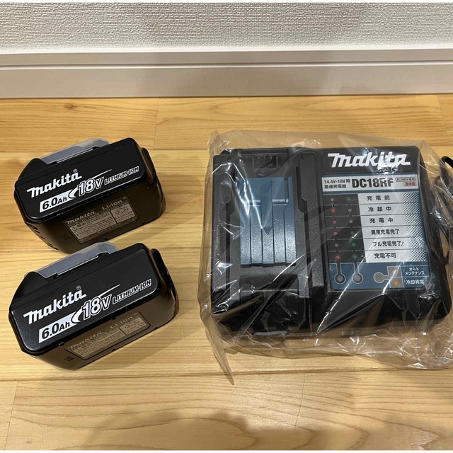 マキタ18v 6ahバッテリーBL1860B二個 急速充電器DC18RF 新着商品 www