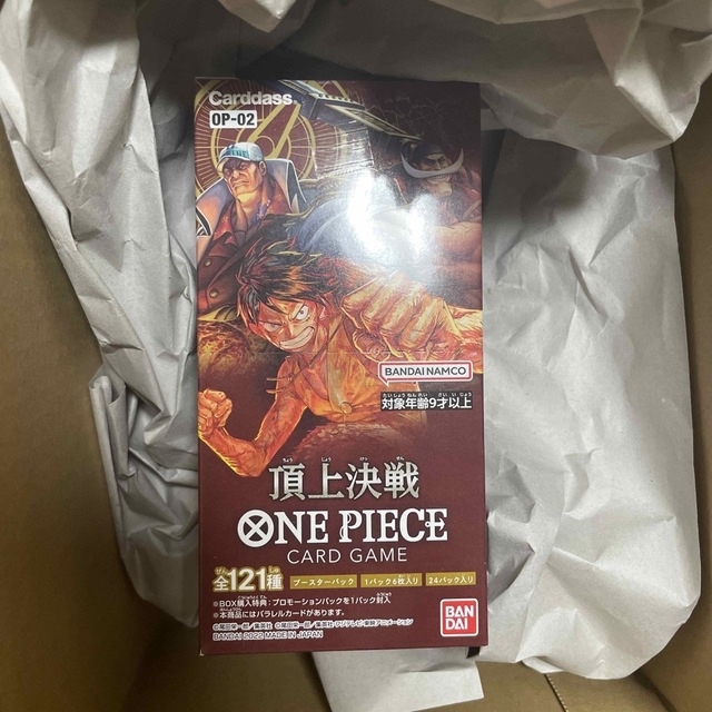 BANDAI(バンダイ)のONE PIECE ワンピース カードゲーム 頂上決戦  1BOX エンタメ/ホビーのトレーディングカード(Box/デッキ/パック)の商品写真