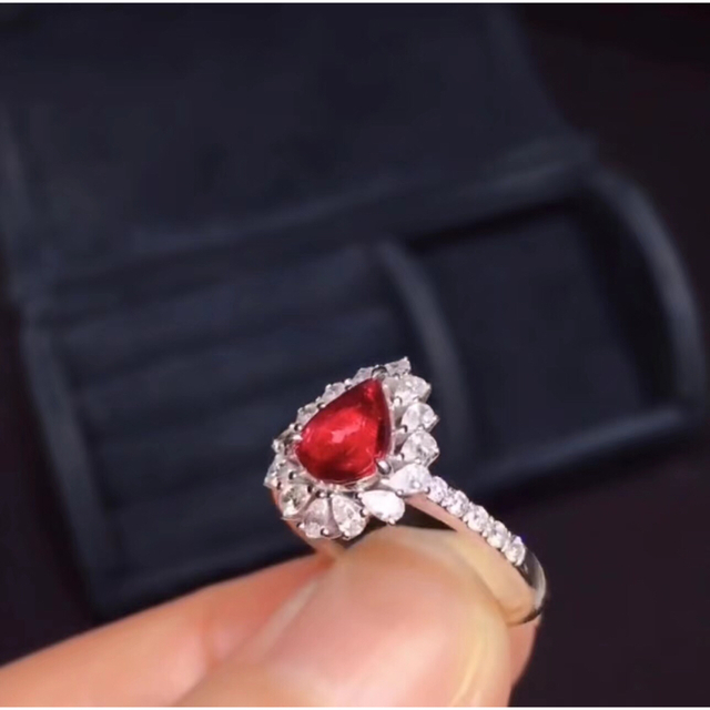 ⭐天然 ルビー ダイヤモンド リング k18 0.52ct