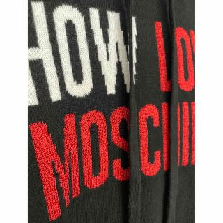 MOSCHINO - 【新品】MOSCHINO モスキーノ ブラック ニットパーカー 38