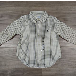 ポロラルフローレン(POLO RALPH LAUREN)の【新品】Polo Ralph Lauren 18M 長袖シャツ 80cm(シャツ/カットソー)