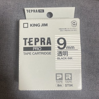 テプラ・プロ テープカートリッジ 透明ラベル 黒文字 9mm ST9K(1コ入)(OA機器)