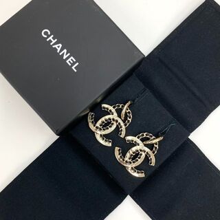 CHANEL - 6387 シャネル ココマーク チェーン フープ ピアス ゴールド ...