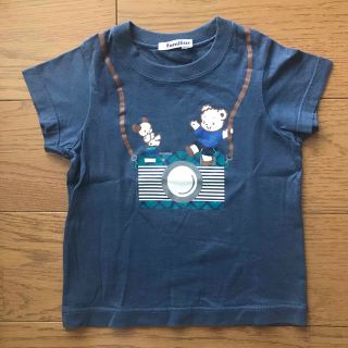 ファミリア(familiar)のファミリア　半袖　Tシャツ　ファミちゃん　カメラ　ファミリアチェック　100(Tシャツ/カットソー)