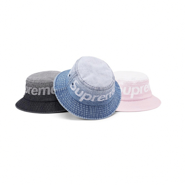 Supreme(シュプリーム)のSupreme Fade Jacquard Denim Crusher M/L青 メンズの帽子(ハット)の商品写真