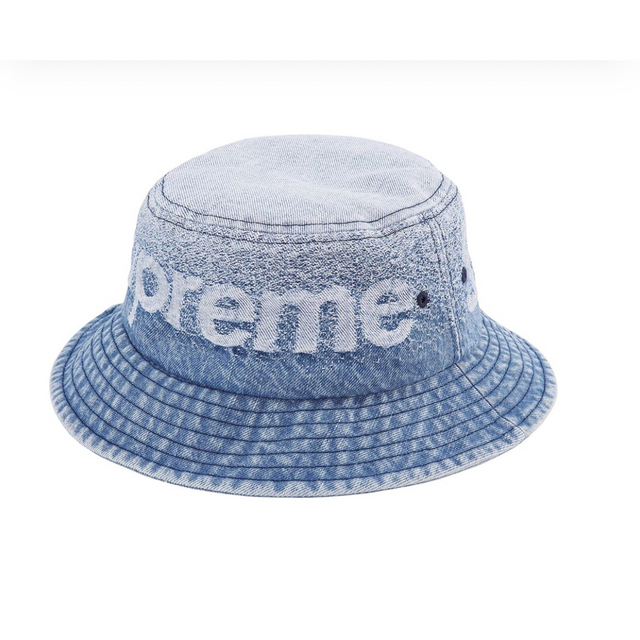 Supreme(シュプリーム)のSupreme Fade Jacquard Denim Crusher M/L青 メンズの帽子(ハット)の商品写真
