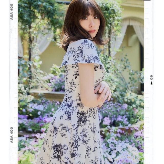 【未使用】her lip to Secret Garden Midi dress