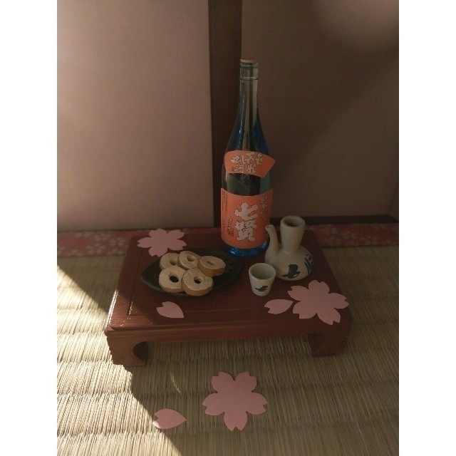 🌸純米燗酒七賢と料理に桜花🌸 エンタメ/ホビーのフィギュア(その他)の商品写真