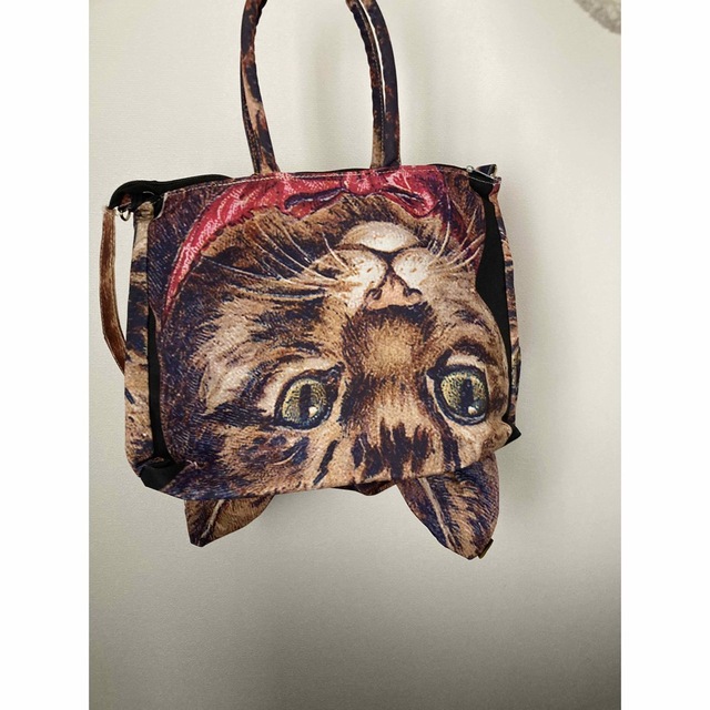 AHCAHCUM.muchacha(アチャチュムムチャチャ)のahcahcum 猫柄　トートバッグ＋ポーチ レディースのバッグ(トートバッグ)の商品写真