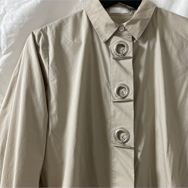シャツ ベージュ デザインシャツ ブラウス レディース レディースのトップス(シャツ/ブラウス(長袖/七分))の商品写真