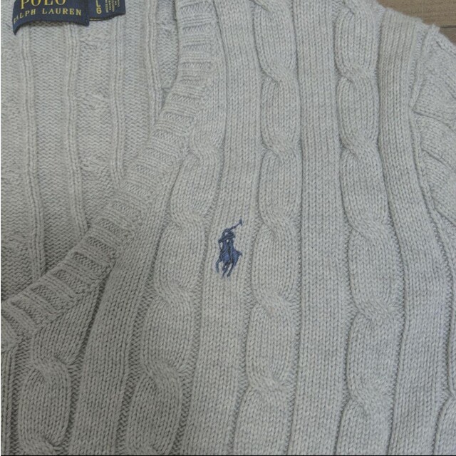 POLO RALPH LAUREN(ポロラルフローレン)のRalph Lauren ポロ・ラルフローレン　ケーブルＶネックセーター レディースのトップス(ニット/セーター)の商品写真