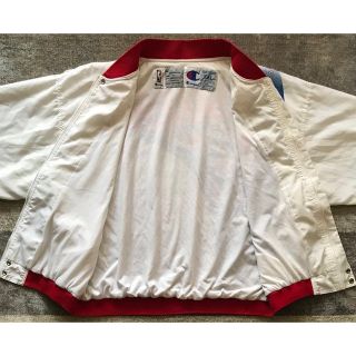 最高のカラー配色 90's Champion 76ers ポリジャケット XXL