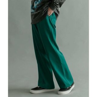 アーバンリサーチ(URBAN RESEARCH)の【GREEN】URBAN RESEARCH iD SEMI FLARE POLY TWILL PANTS(その他)