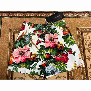 DOLCE&GABBANA花柄苺柄ショートパンツ ドルチェアンドガッバーナ