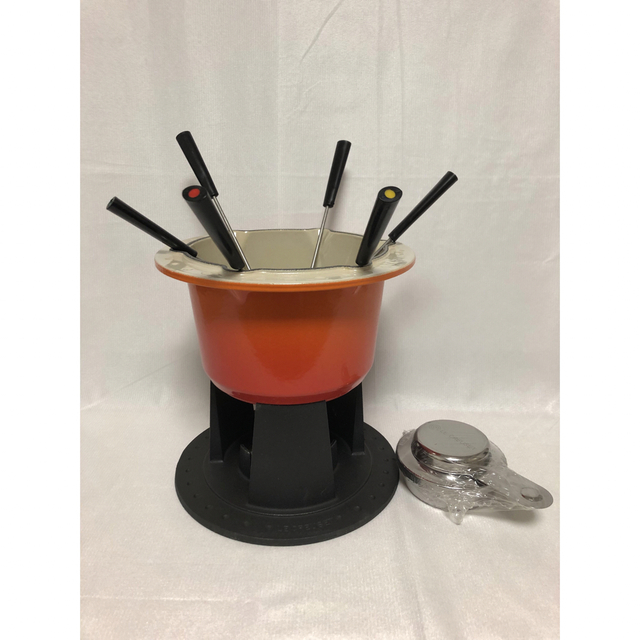 【新品】ル・クルーゼ コンパクト フォンデュセット チーズフォンデュ