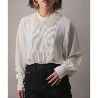 ap retro  ピンタックバンドカラーシャツ  限定品(シャツ/ブラウス(長袖/七分))