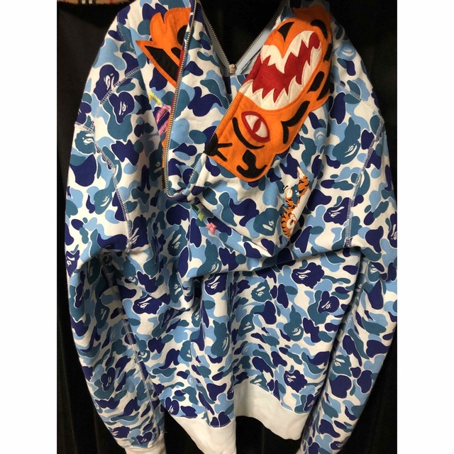 人気 A BATHING APE エイプ シャーク パーカー XL身幅58cm