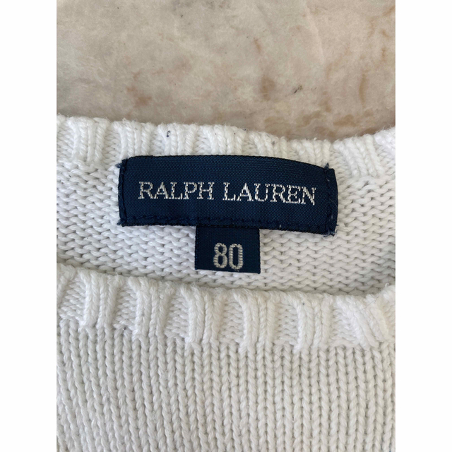 Ralph Lauren(ラルフローレン)の☆専用☆ラルフローレン　コットンセーター　80 キッズ/ベビー/マタニティのベビー服(~85cm)(ニット/セーター)の商品写真