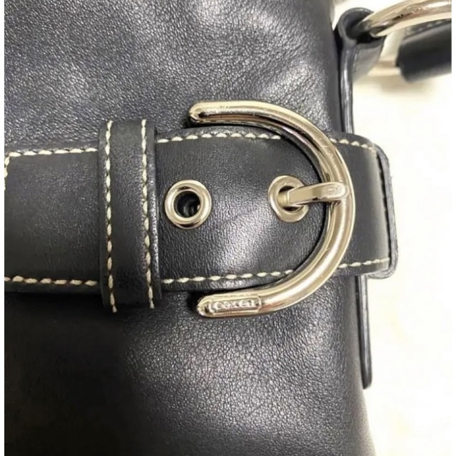 【美品】COACH コーチ ショルダーバッグ ワンショルダー　レザー　ブラック