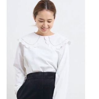 ドゥーズィエムクラス(DEUXIEME CLASSE)の新品　yori スカラップカラーロンtee(カットソー(長袖/七分))