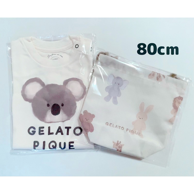 gelato pique - gelato pique コアラワンポイントTシャツ 巾着セットの通販 by あやか's shop｜ジェラート