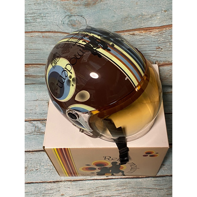 DAMMTRAX/ダムトラックス/レトロモダン/ジェットヘルメットBlue・新品 ... ジェットヘルメット 新品