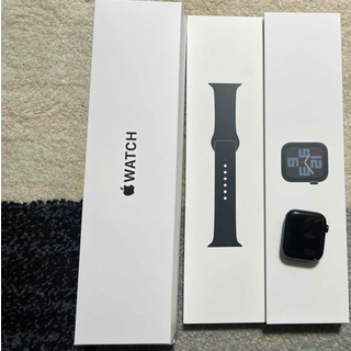 アップルウォッチ(Apple Watch)の最新　Apple Watch  アップルウォッチ SE ミッドナイト　44mm(腕時計(デジタル))