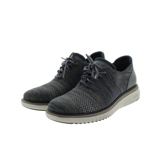 COLE HAAN スニーカー 8(26cm位) 紺xグレー系(総柄)