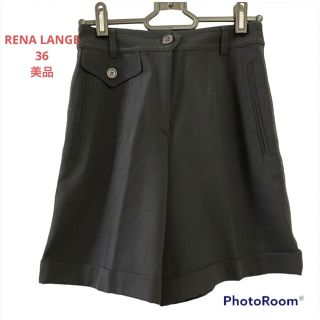 ラング(LANGE)のRENA LANGE ハイウエストショートパンツ　ハーフパンツ(ショートパンツ)