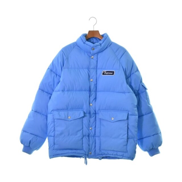Supreme シュプリーム ダウンジャケット/ダウンベスト L 青 【古着
