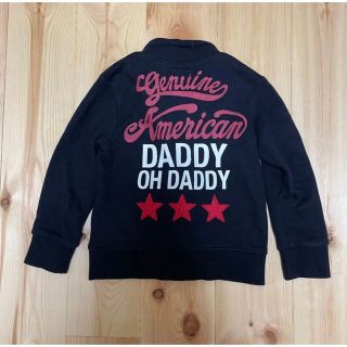 ダディオーダディー(daddy oh daddy)のダディオダディ　ジップアップパーカー　ブラック　黒　110(ジャケット/上着)